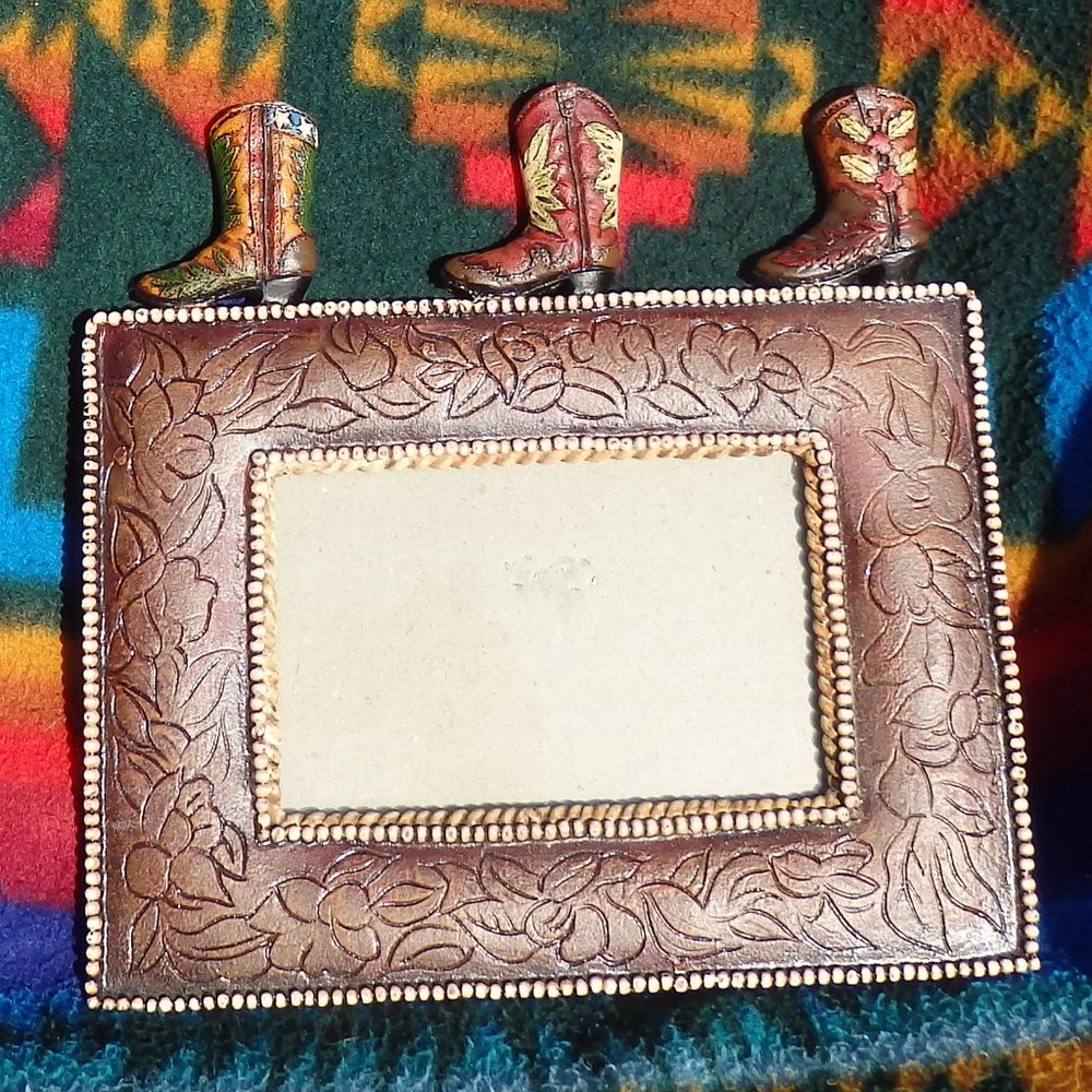 Western Boot Picture Frame